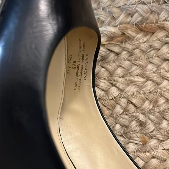 Ralph Lauren Double RL Black Heels Elegant Pointed-Toe Pumps - Picture 9 of 12